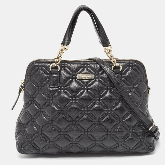 Kate Spade  Quilted Shimmer Leather Astor Court Grace Bag