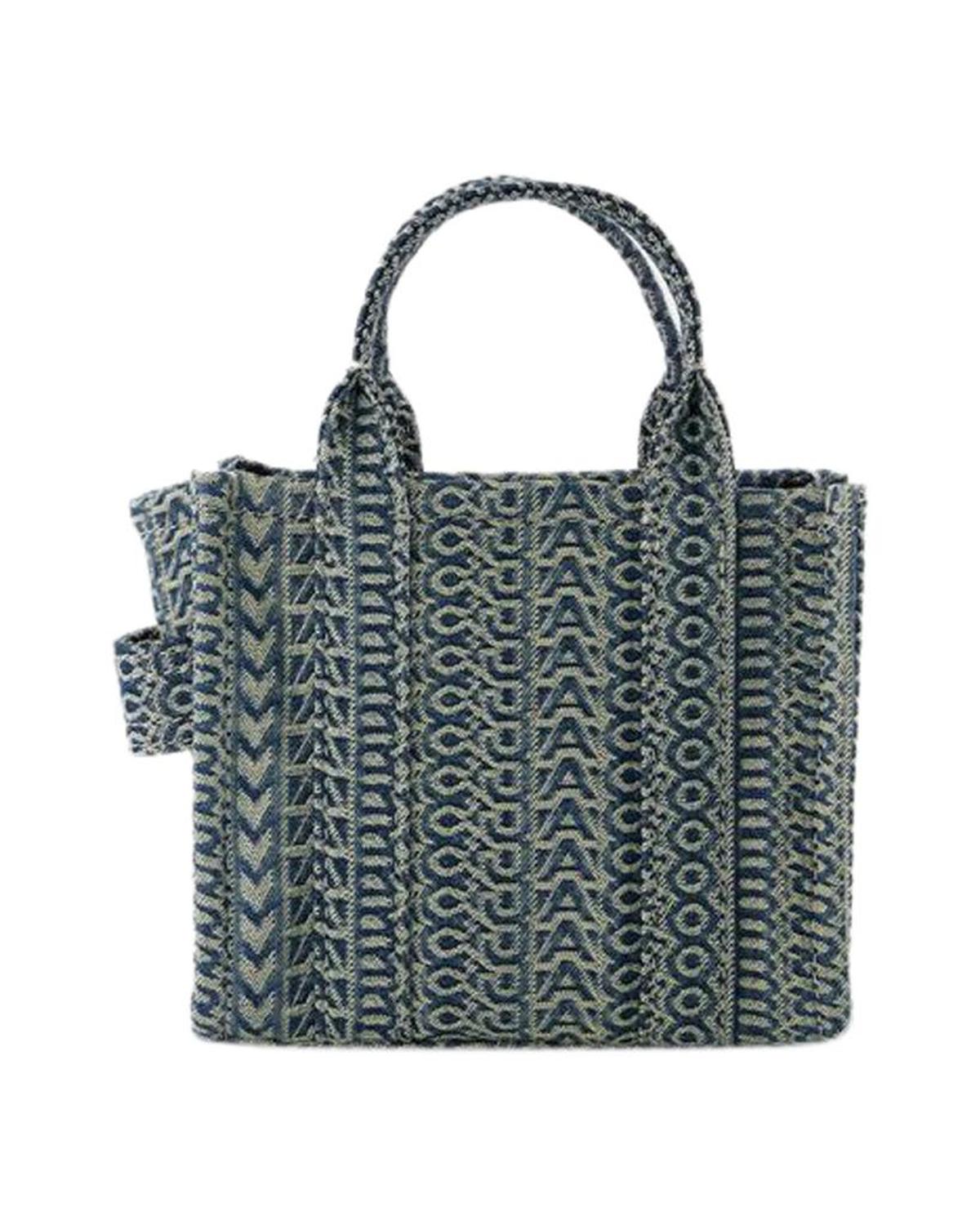 The Micro Tote Bag - Marc Jacobs - Cotton - Blue