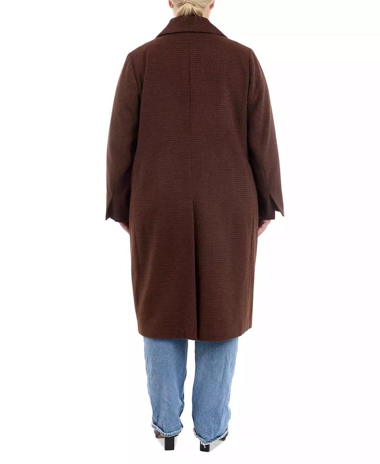 Plus Size Single-Breasted Coat, Created for Macy's