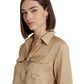 Petite Satin Shantung Shirt