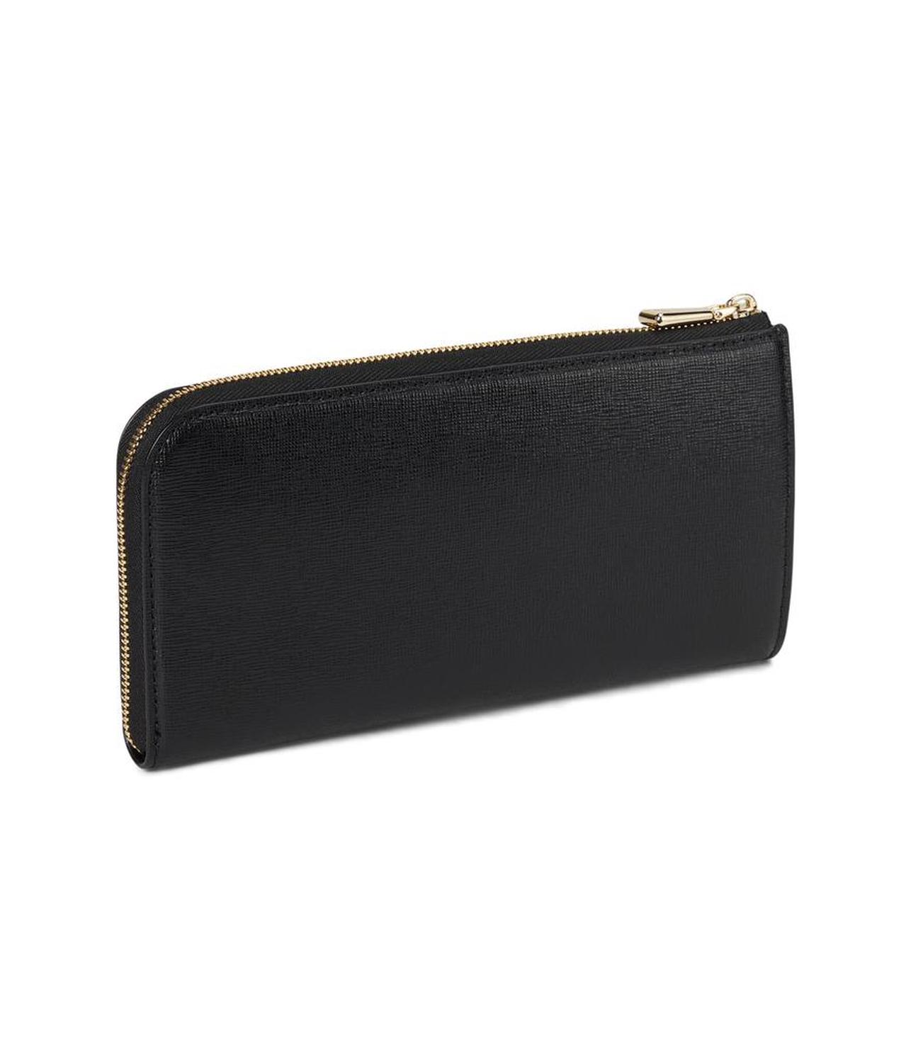 Devin Saffiano Leather Zip Around Continental Wallet