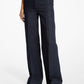 Linen Denim Wide-Leg Jeans