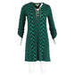 Michael  Chain Detail Dress in Green Polyester