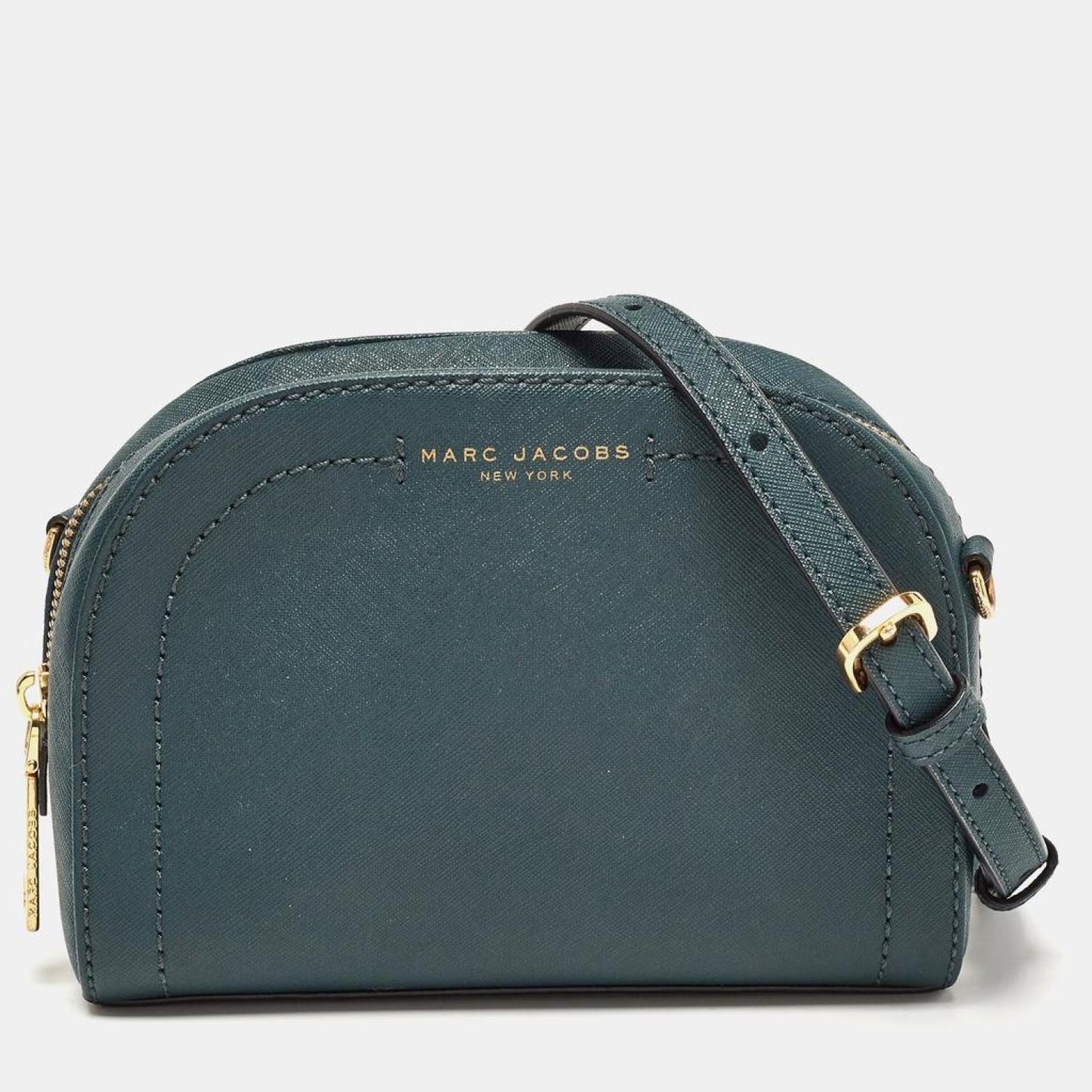 Marc Jacobs Dark Leather Playback Dome Crossbody Bag