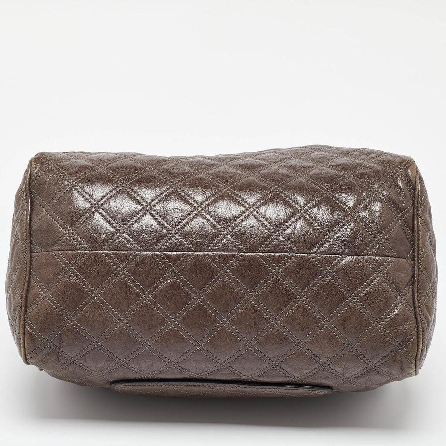 Marc Jacobs Beige Quilted Leather Westside Boston Bag