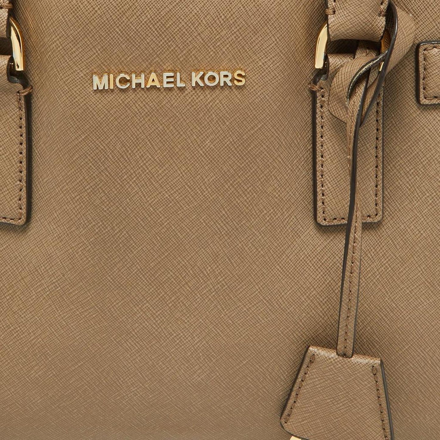 Michael Kors Beige Leather Hamilton East West Tote