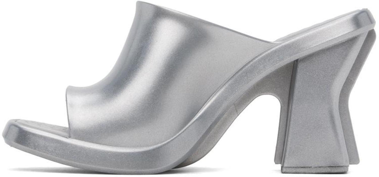 Silver Melissa Edition Heeled Sandals