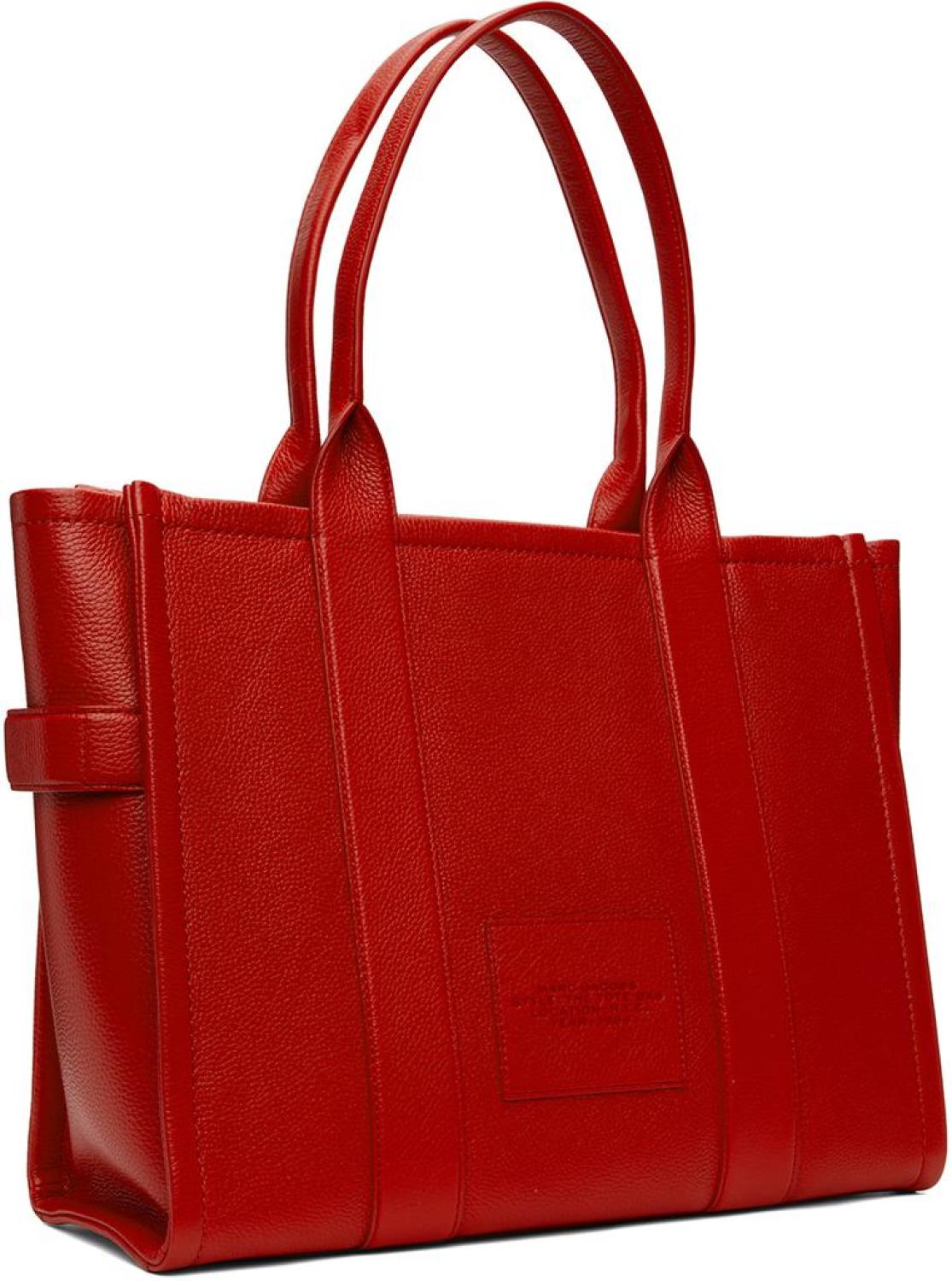 Red 'The Leather Large' Tote