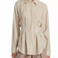 Eritrea Stripe Linen Top In White