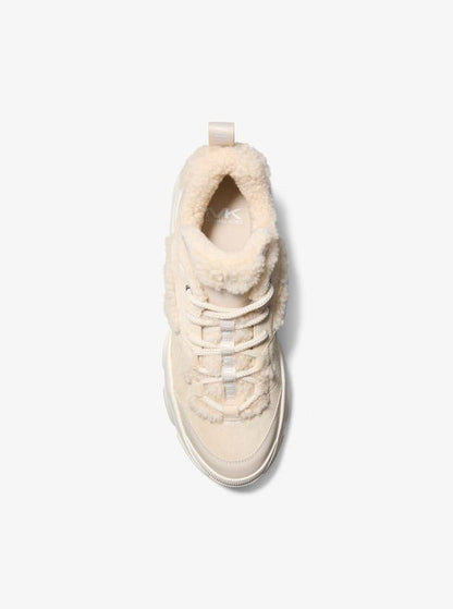 Atlas Suede and Shearling Trainer