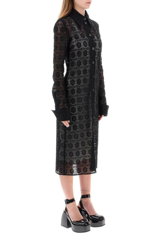 Sportmax 'recente' Shirt Dress In Valencienne Lace