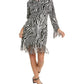 Michael Kors Collection Sequin Fringe Shift Dress