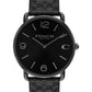 Men's Elliot Signature Charcoal Leather Strap Watch 41mm