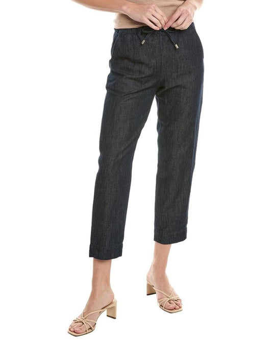 Max Mara Leisure Linen-Blend Denim Trouser