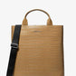 Hudson Crocodile Embossed Leather Tote Bag