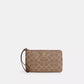 Large Corner Zip Wristlet In Signature Canvas