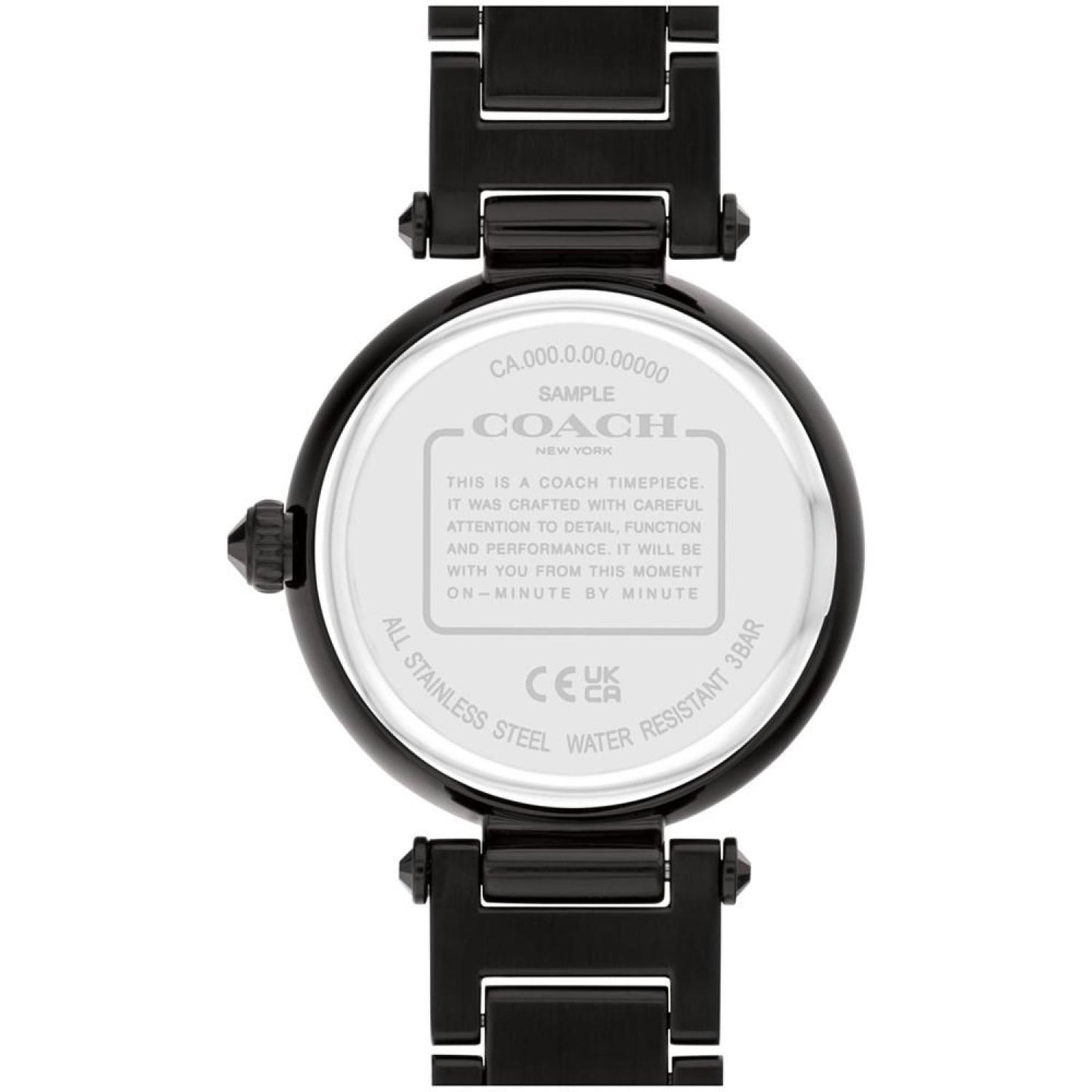 Women's Cary Black Stainless Steel Crystal Watch 34mm