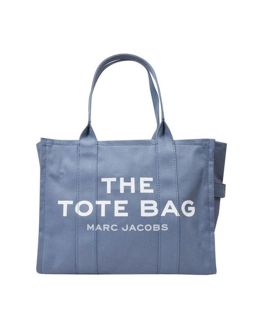 The Large Tote Bag in Blue Canvas