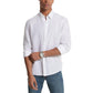 Men's Slim Fit Long Sleeve Button-Down Linen Shirt