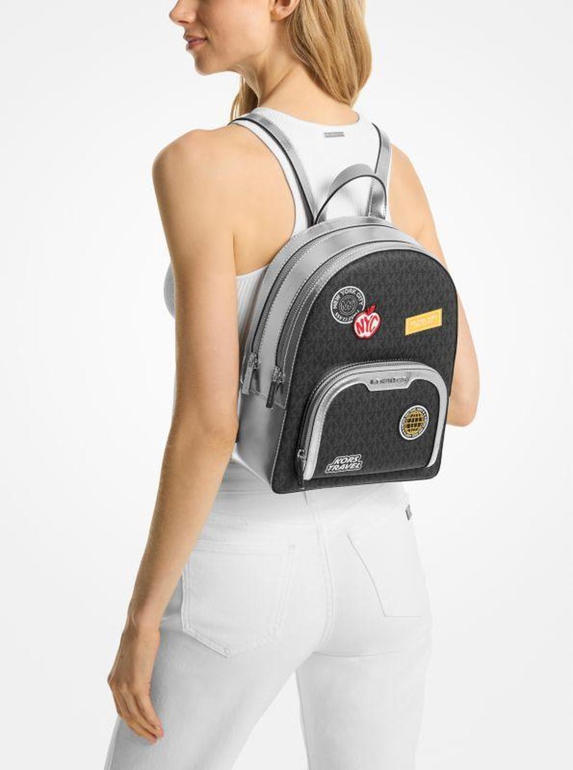 Jaycee Medium Embellished Signature Logo Backpack