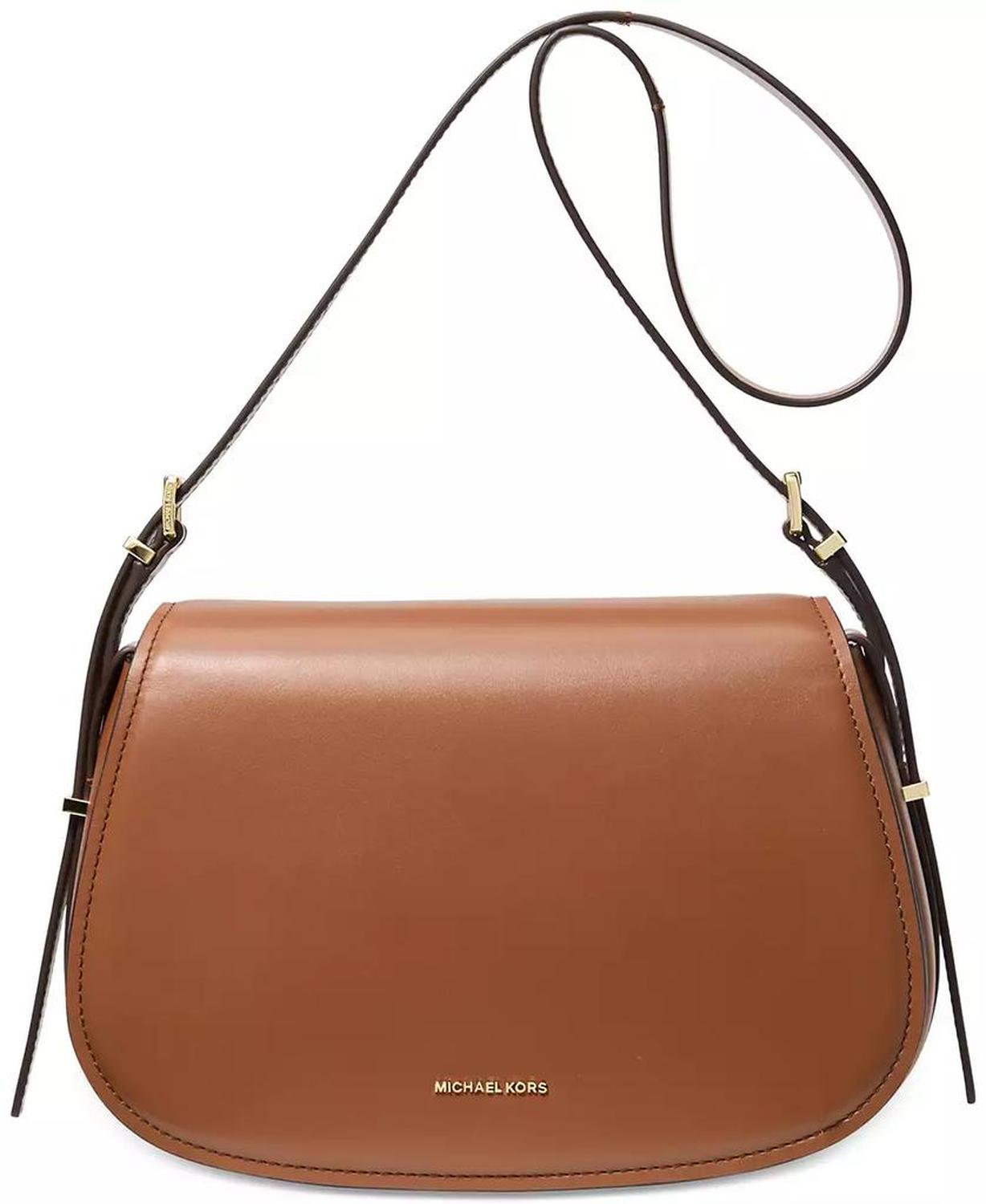 Lydia Small Leather Flap Messenger