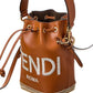 FENDI Mon Tresor Mini Leather Bucket Bag