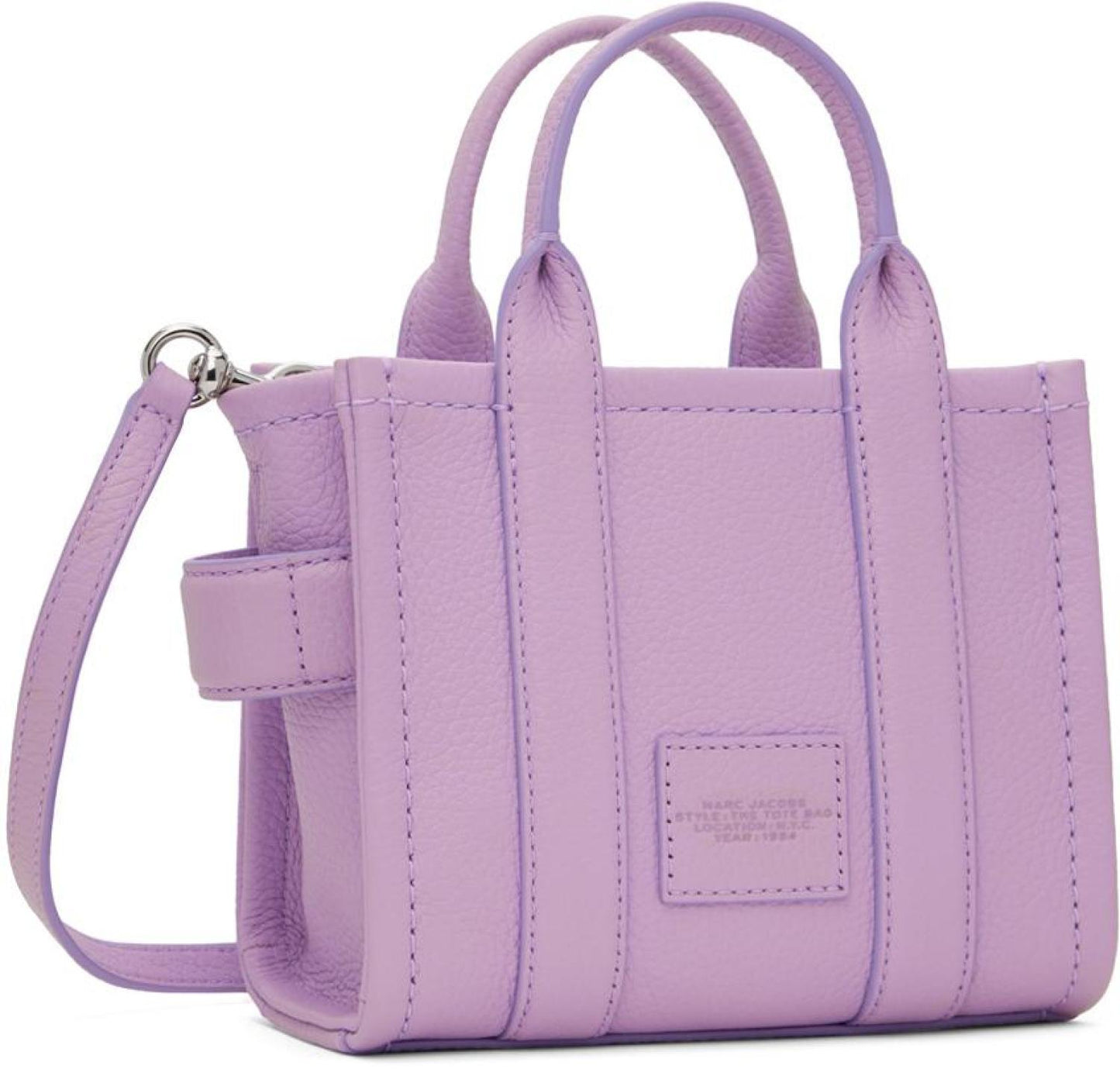 Purple 'The Leather Crossbody' Tote