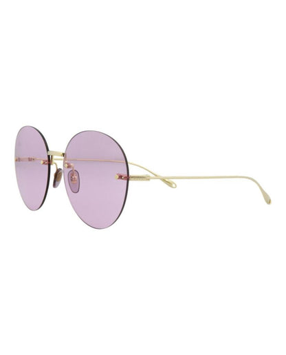 Round-Frame Metal Sunglasses