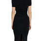 Michael Michael Kors Stretch Knit Over-The-Shoulder Dress