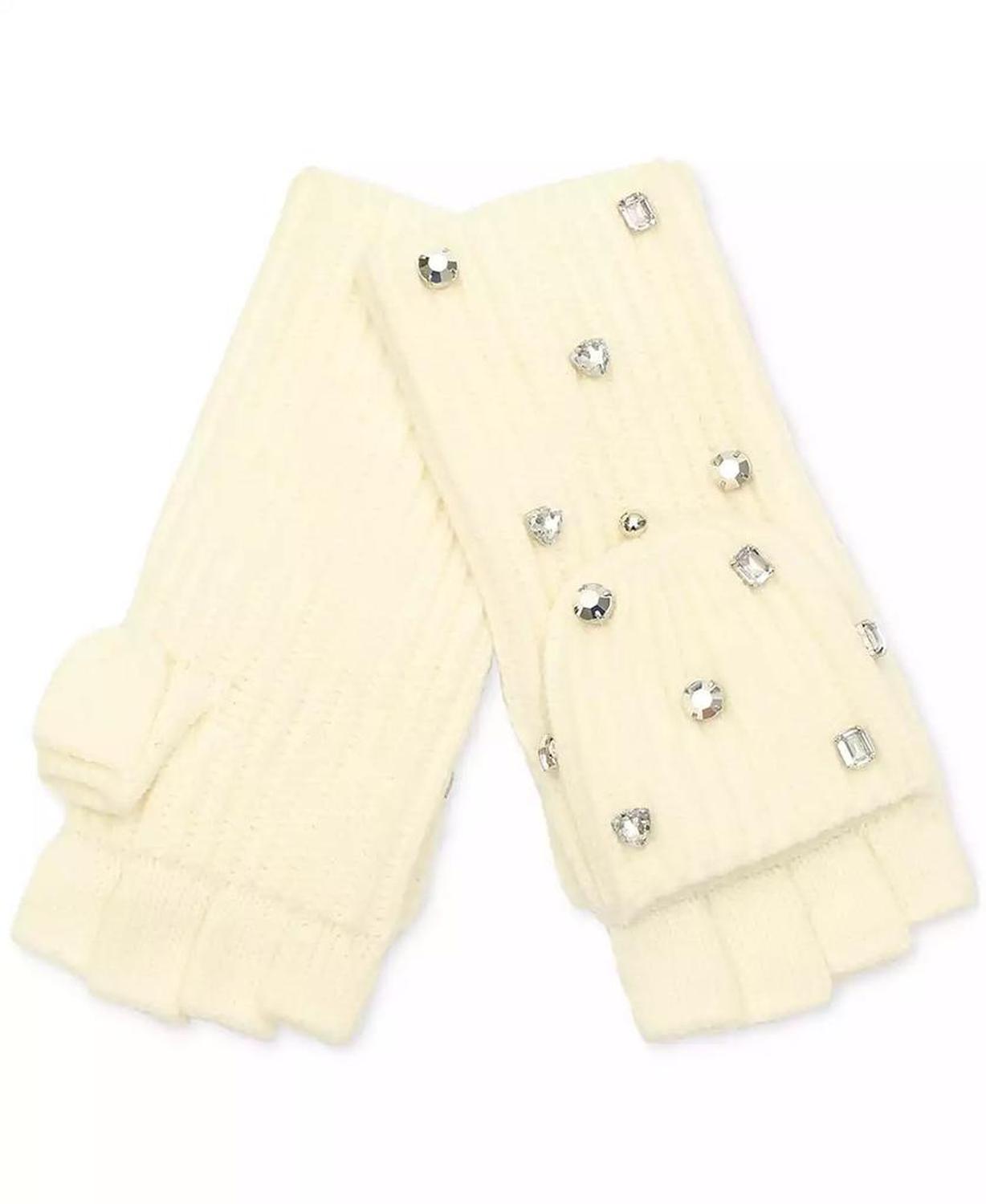 Women's Embellished Pop-Top Gloves