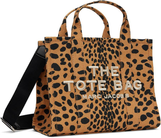 Tan & Black 'The Cheetah Canvas Medium' Tote