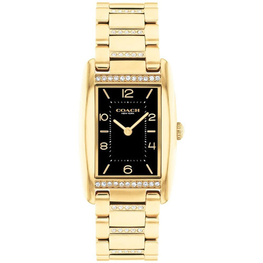 Women's Resse Gold-Tone Stainless Steel Crystal Watch 24mm