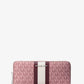 Logo Stripe Continental Wristlet