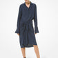 Foulard Silk Crepe De Chine Tie-Waist Shirtdress