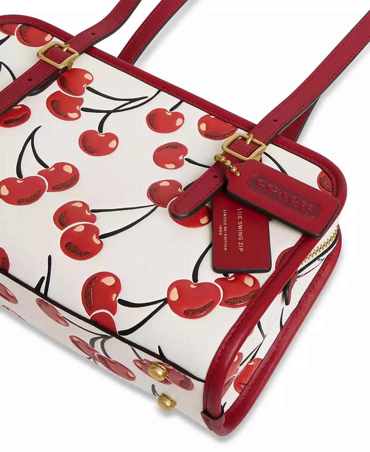 Originals Cherry Print Leather Swing Shoulder Bag