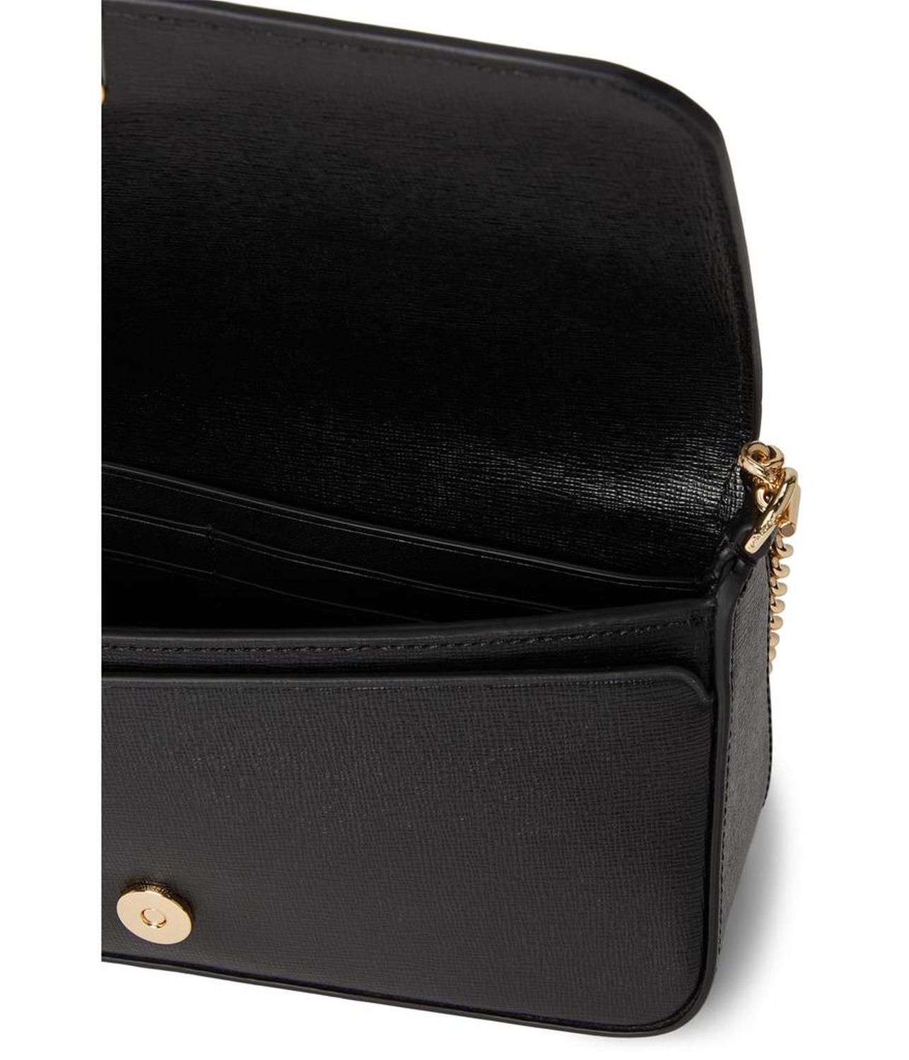 Devin Saffiano Leather Flap Chain Wallet