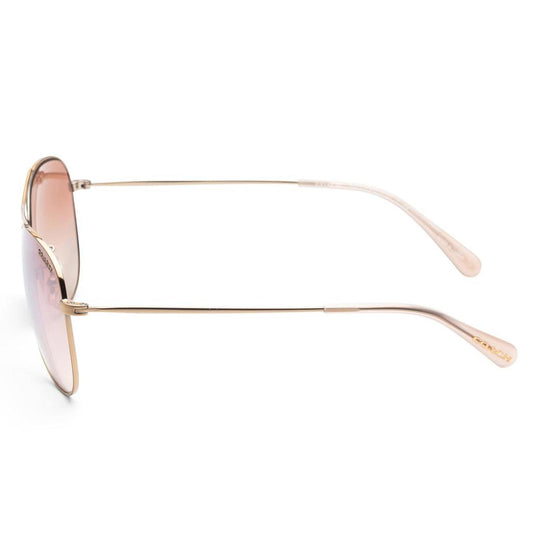 Coach Women's 58mm Shiny Light Gold Sunglasses