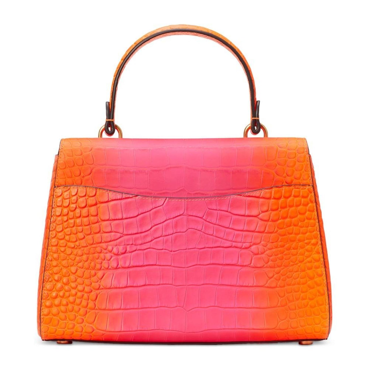 Katy Ombre Croc Embossed Leather Small Top Handle