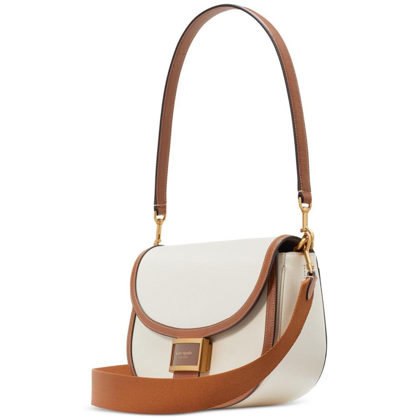 Katy Textured Leather Convertible Saddle Bag