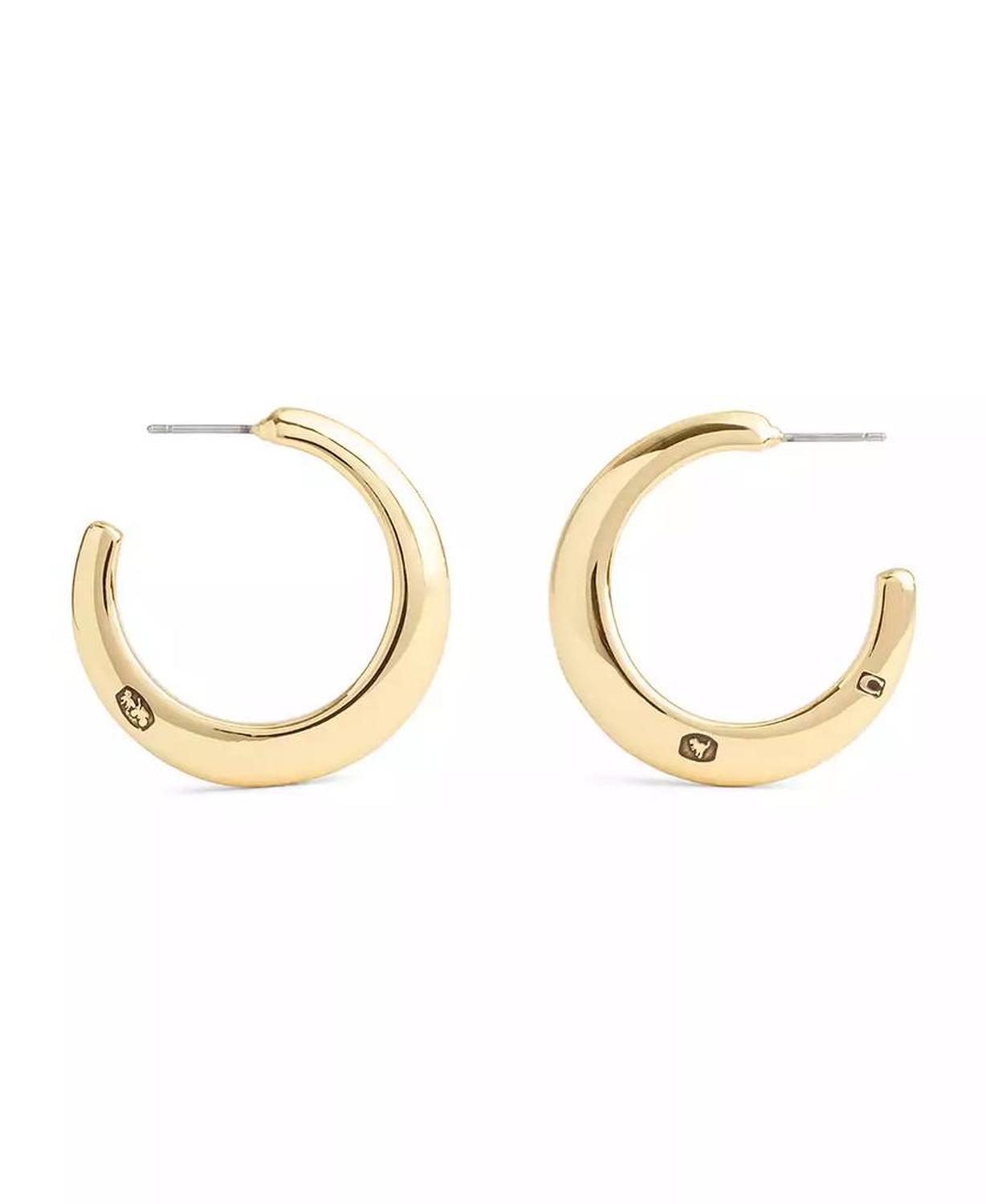 Signature Hallmark Tubular Hoop Earrings