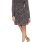 Michael Michael Kors Floral Print Georgette Smocked Shirtdress