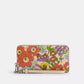 Coach Outlet Long Zip Around Wallet With Floral Print