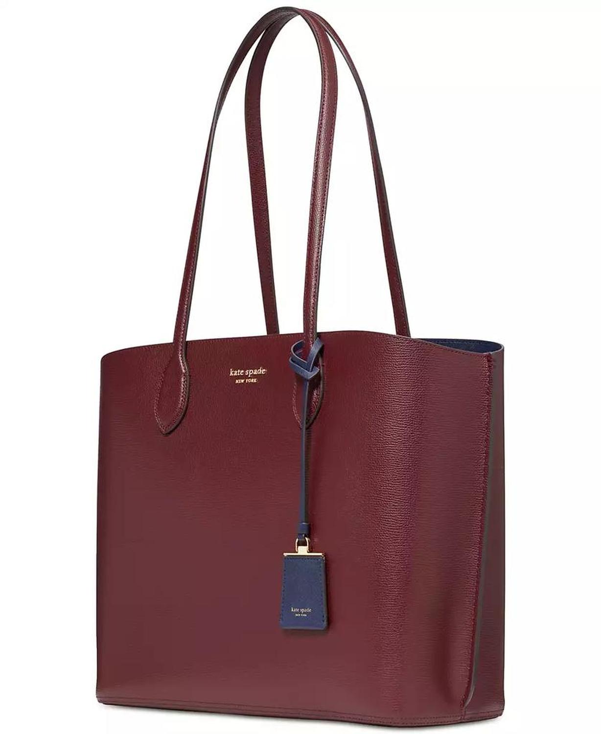 Suite Large Crossgrain Leather Work Tote