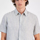 Men's Classic-Fit Stripe Button-Down Linen Shirt