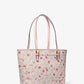 Jet Set Charm Medium Floral Print Logo Tote Bag