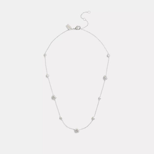 Coach Outlet Open Circle Station Necklace