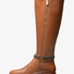 Mindy Leather and Signature Logo Trim Boot