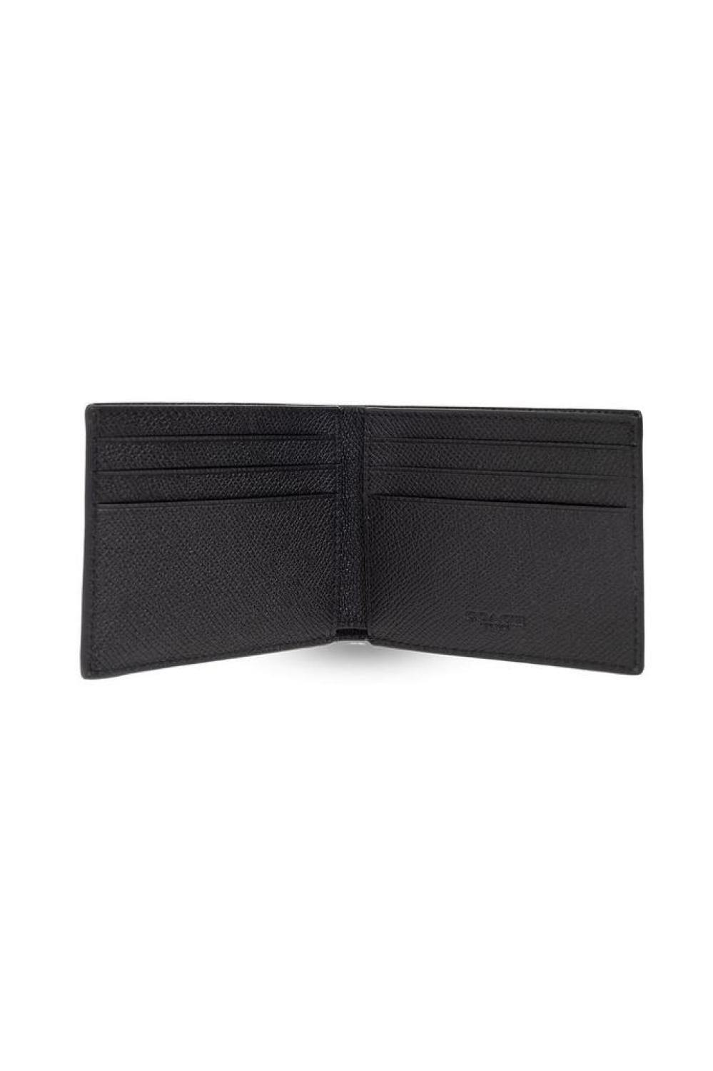 Coach Logo Plaque Bifold Wallet