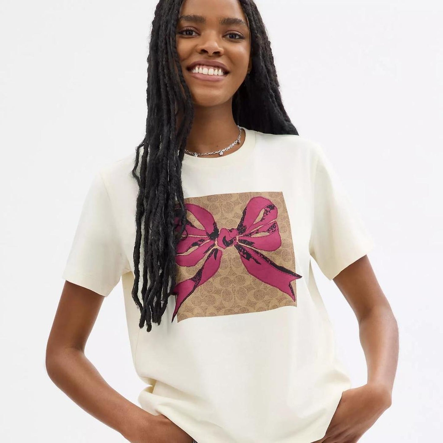 Signature Square Bow T Shirt