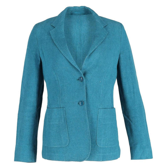 Max Mara Blazer in Teal Linen